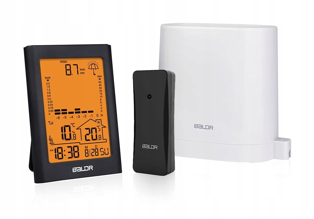 Meteorologická stanice Dešťoměr Baldr B341BL-V5 Black