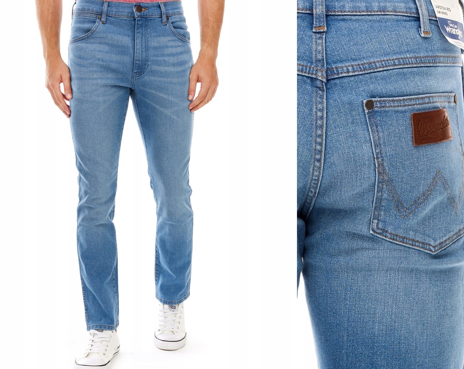 Wrangler Larston pánské kalhoty Jeans zúžené Halt W36 L30