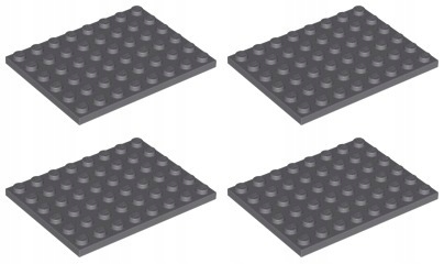 

Lego 3036 Płytka 6x8 ciemnoszara (25g) 4 szt.