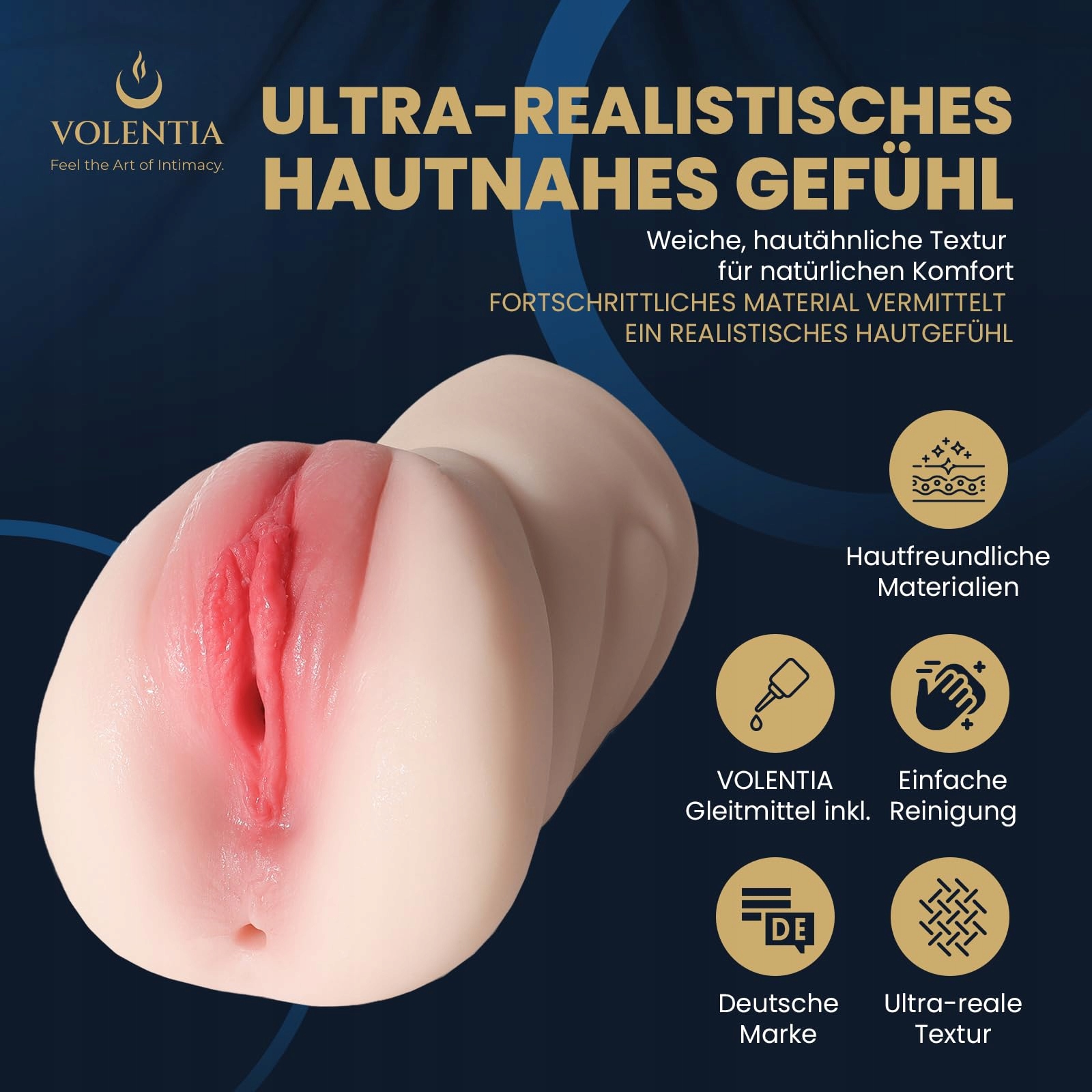NEUHEIT Realistyczny Masturbator 3w1 Dla Mężczyzn Sex Zabawka Różowy — miniatura 2
