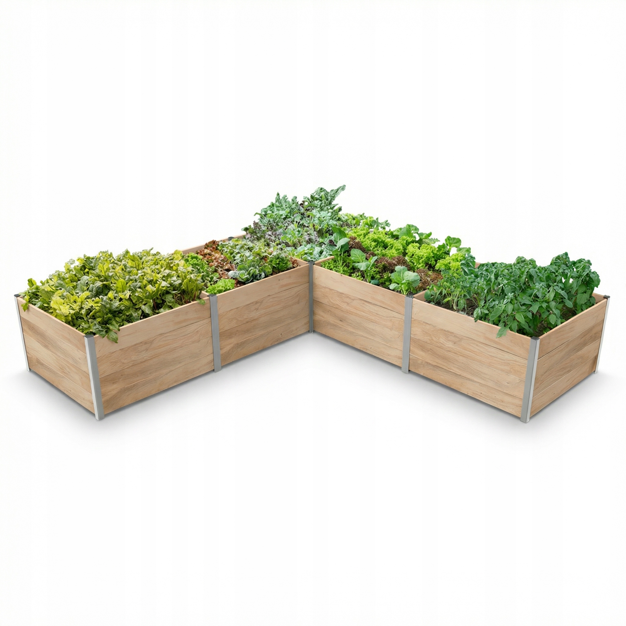 Modulárna vyvýšená vysoká záhonová záhradná skrinka 310x310x60H L