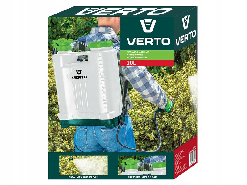 

Opryskiwacz ciśnieniowy Verto 15G508 20L