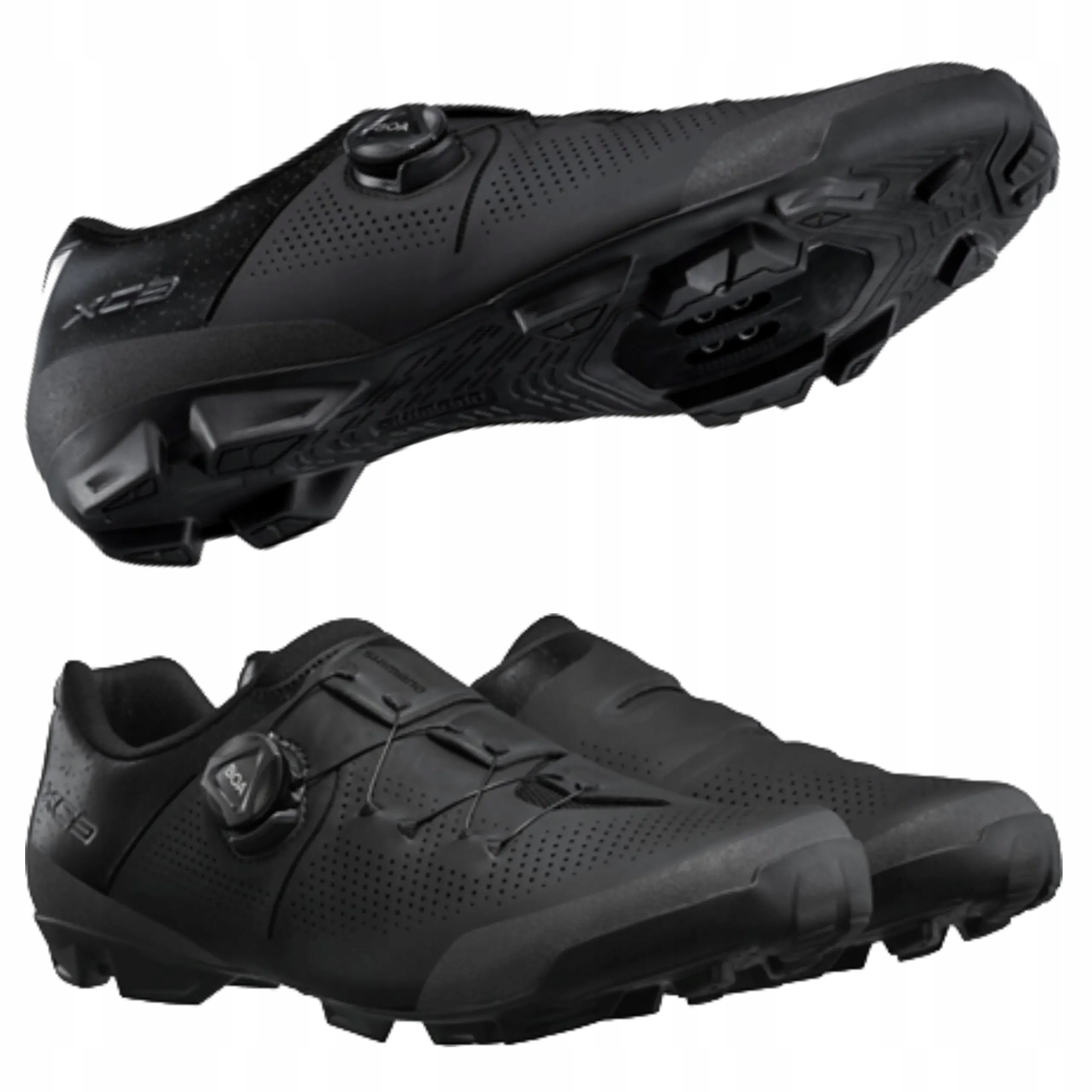 Buty rowerowe Spd Mtb Shimano XC302 XC3 Czarne Szerokie 43 Boa
