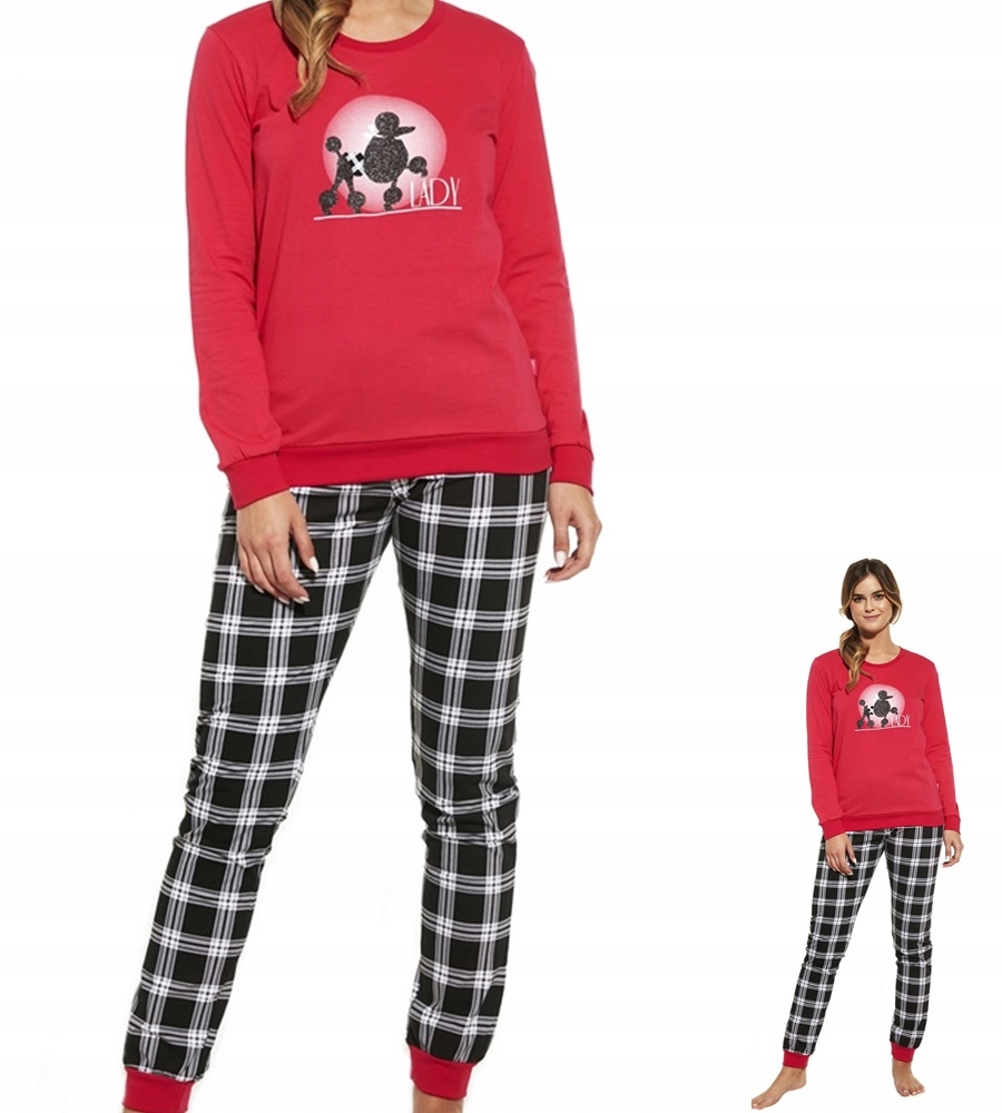 Dámské pyžamo Cornette Lady 567 XXL 44 Malinová