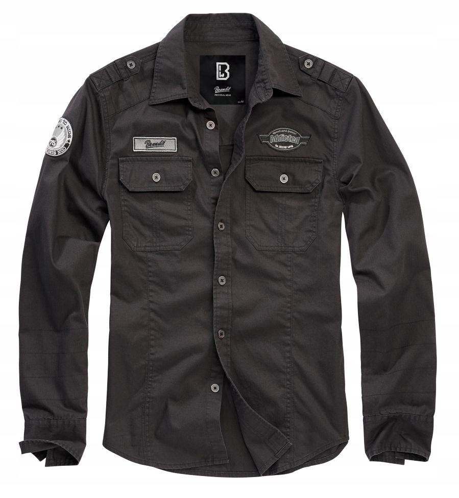 Koszula BRANDIT Luis Vintageshirt black L