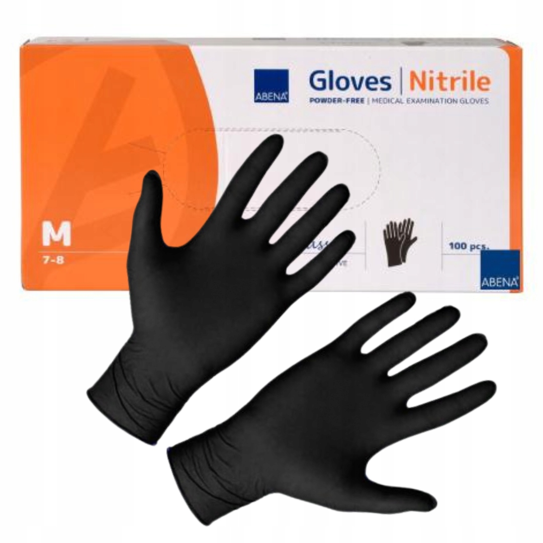 

Rękawiczki Nitrylowe Jednorazowe Bezpudrowe 100szt