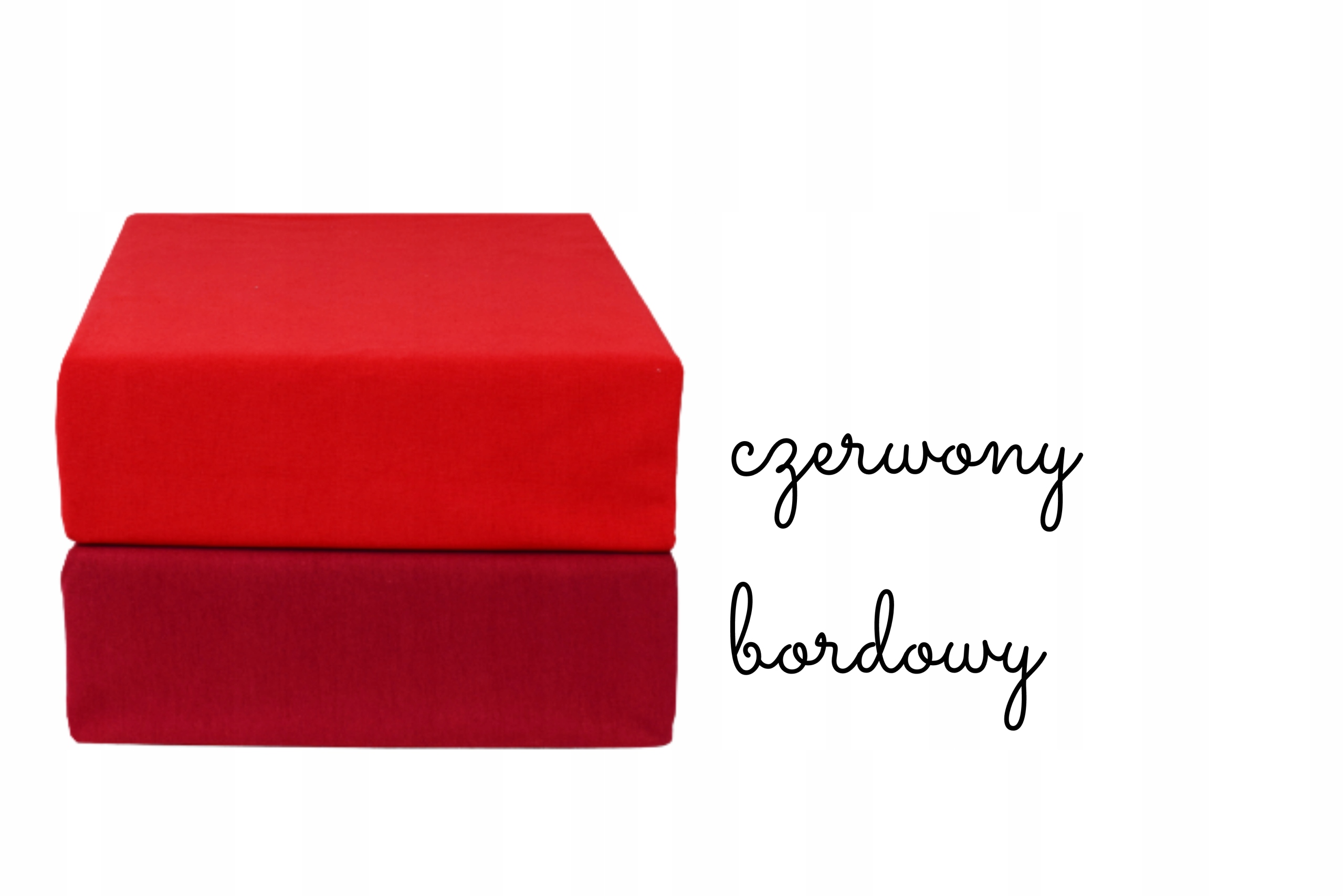 PRZEŚCIERADŁO JERSEY Z GUMKĄ 180X200 bordowy Długość 200 cm