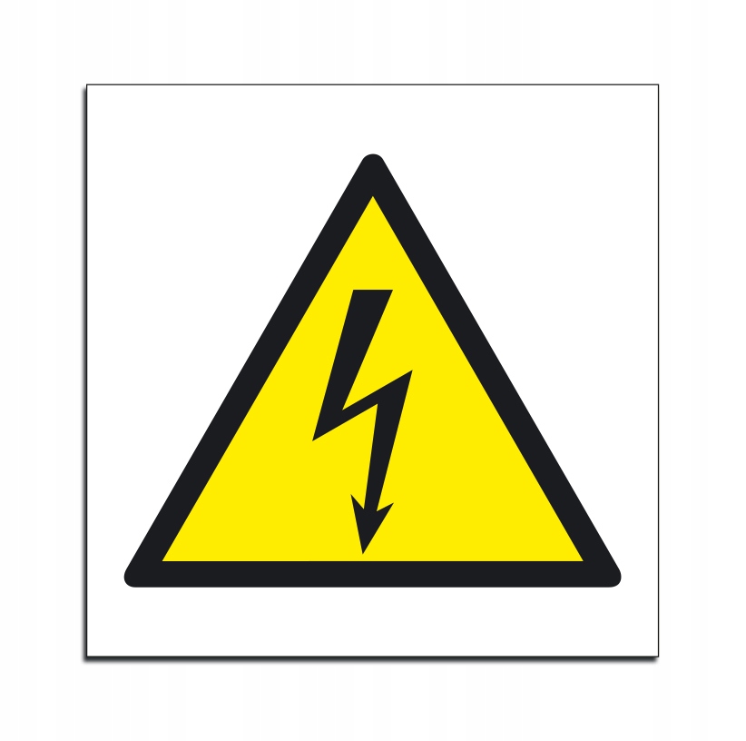 

Napięcie Elektryczne znak Bhp Iso 10,5x10,5 cm