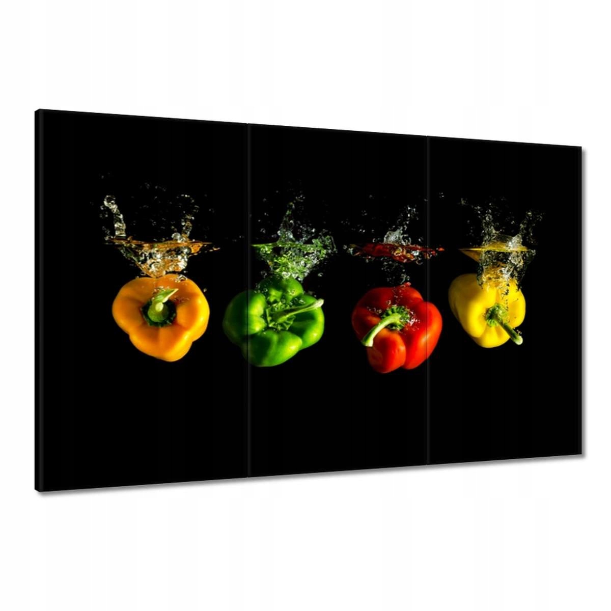 Obrazy 120x80 Paprika Papričky Voda