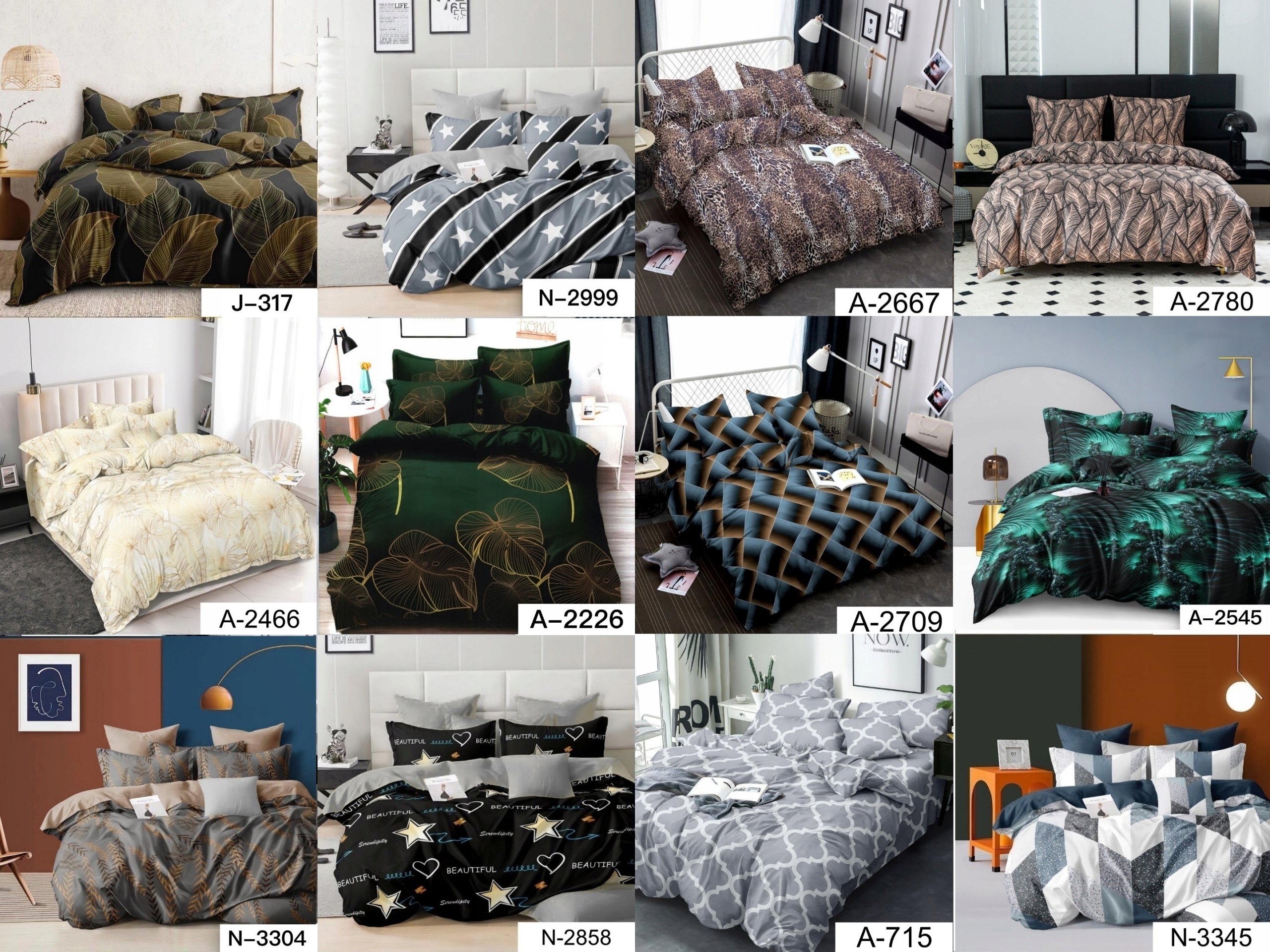 KOMPLET POŚCIEL 200X220 +2 POSZEWKI DWUSTRONNA SATYNA WZORY Wymiary kołdry 200x220cm