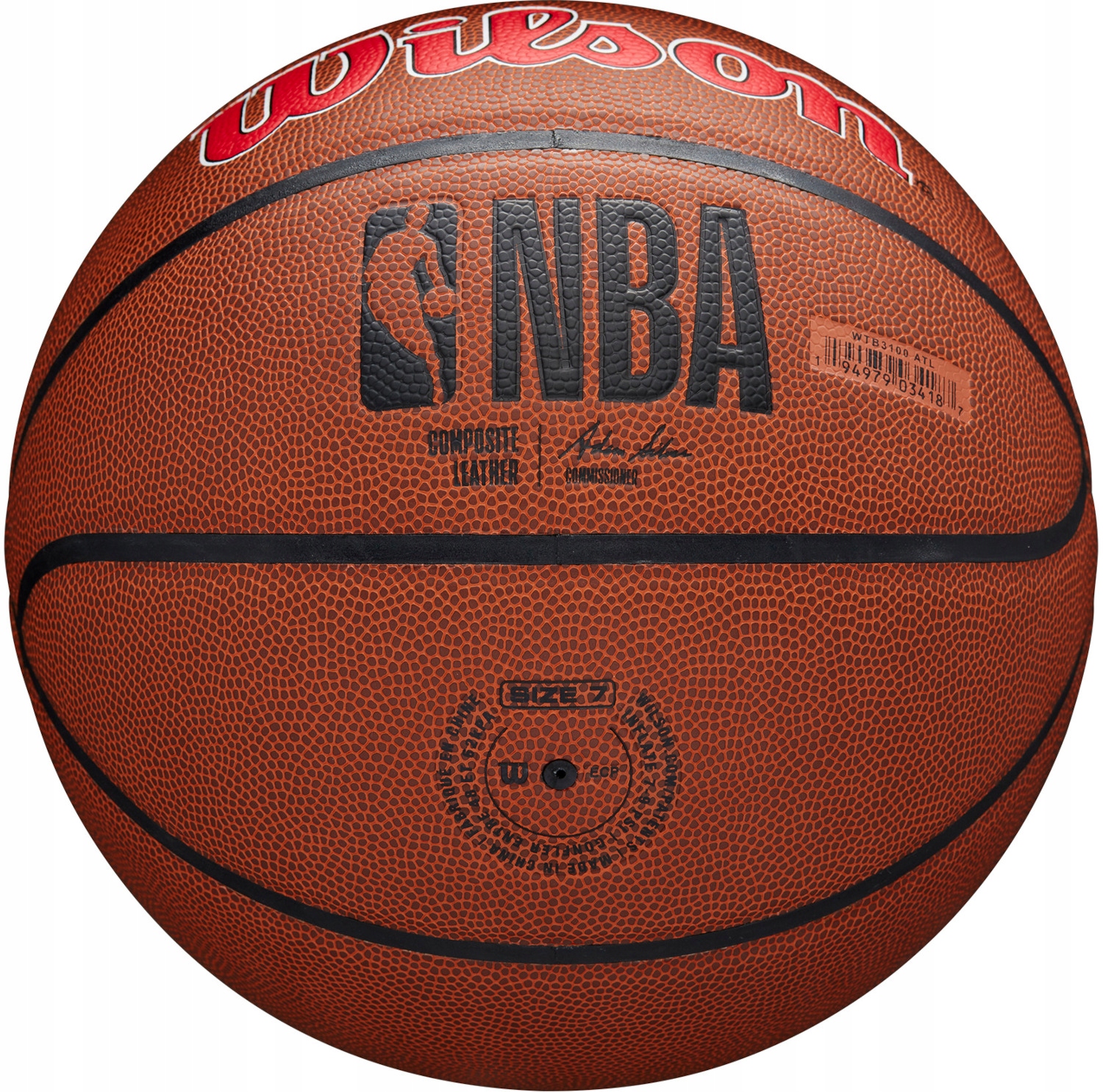 WILSON ATLANTA HAWKS NBA 7 PIŁKA DO KOSZYKÓWKI Rozmiar 7