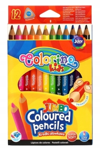 

Colorino Kredki trójkątne Jumbo 12 kol 51859