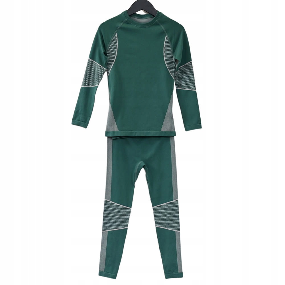 Termoaktivní spodní prádlo pro děti, zelené komplet, Ducksday, zelená, 98-104