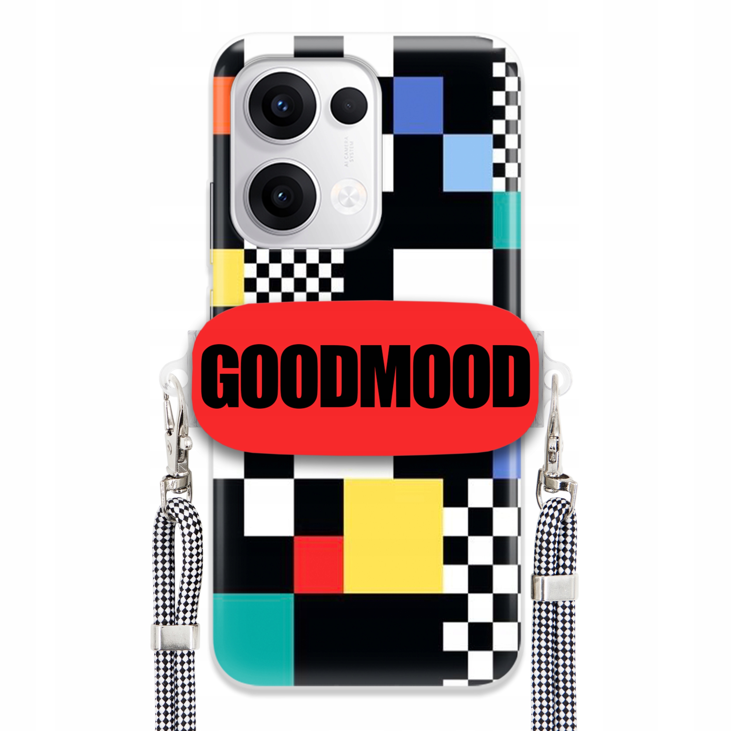 Puzdro Na Oppo Reno 13 5 G Puzdro Držiak Na Vodítko Pre Telefón Pixelart MIX Vzorov