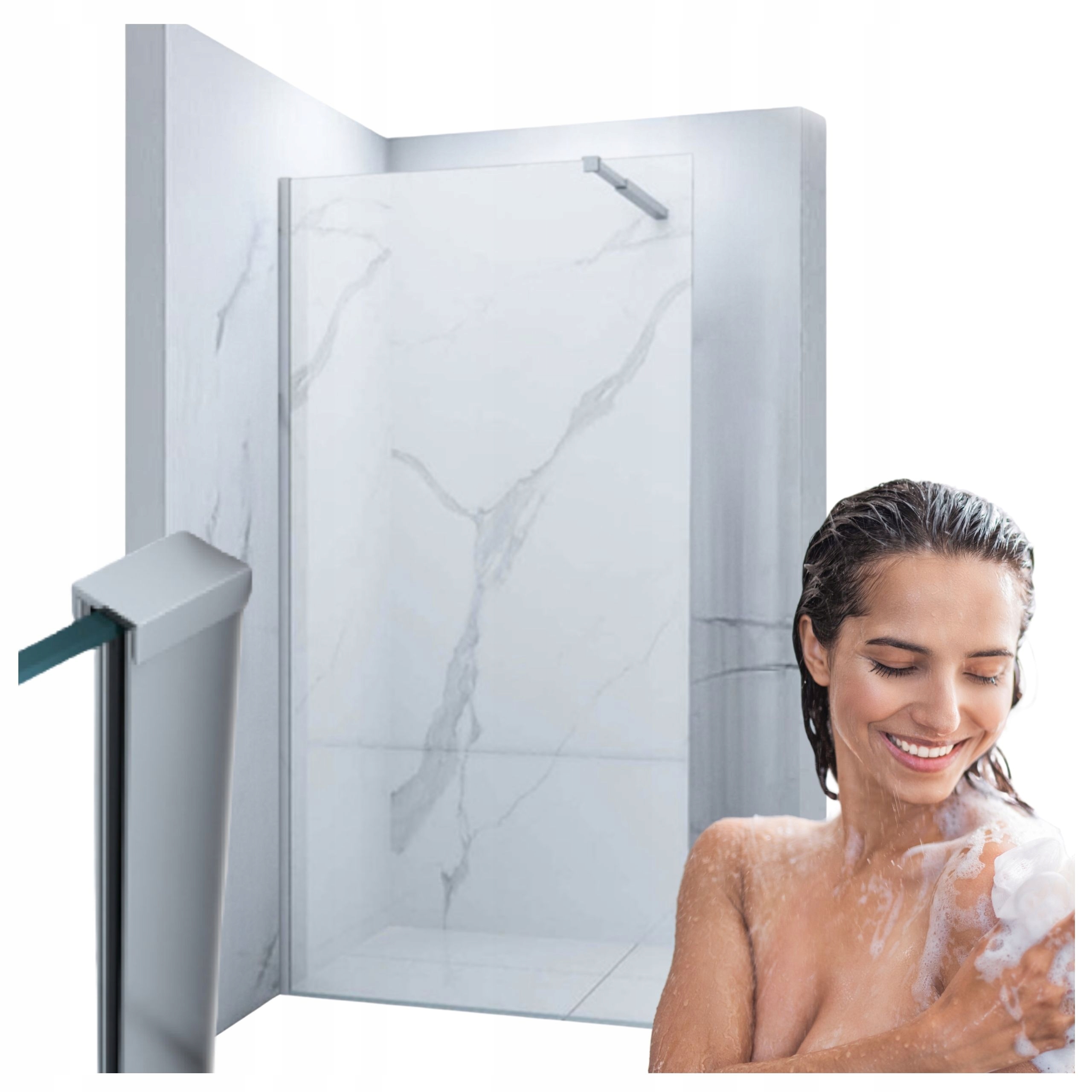 Sprchová Stěna Walk-in 100x200 Transparent Chrom