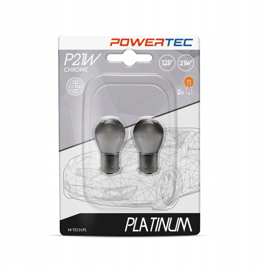 

Żarówka P21W 12V 21W Ba15s Chrom Pomarańcz 2szt