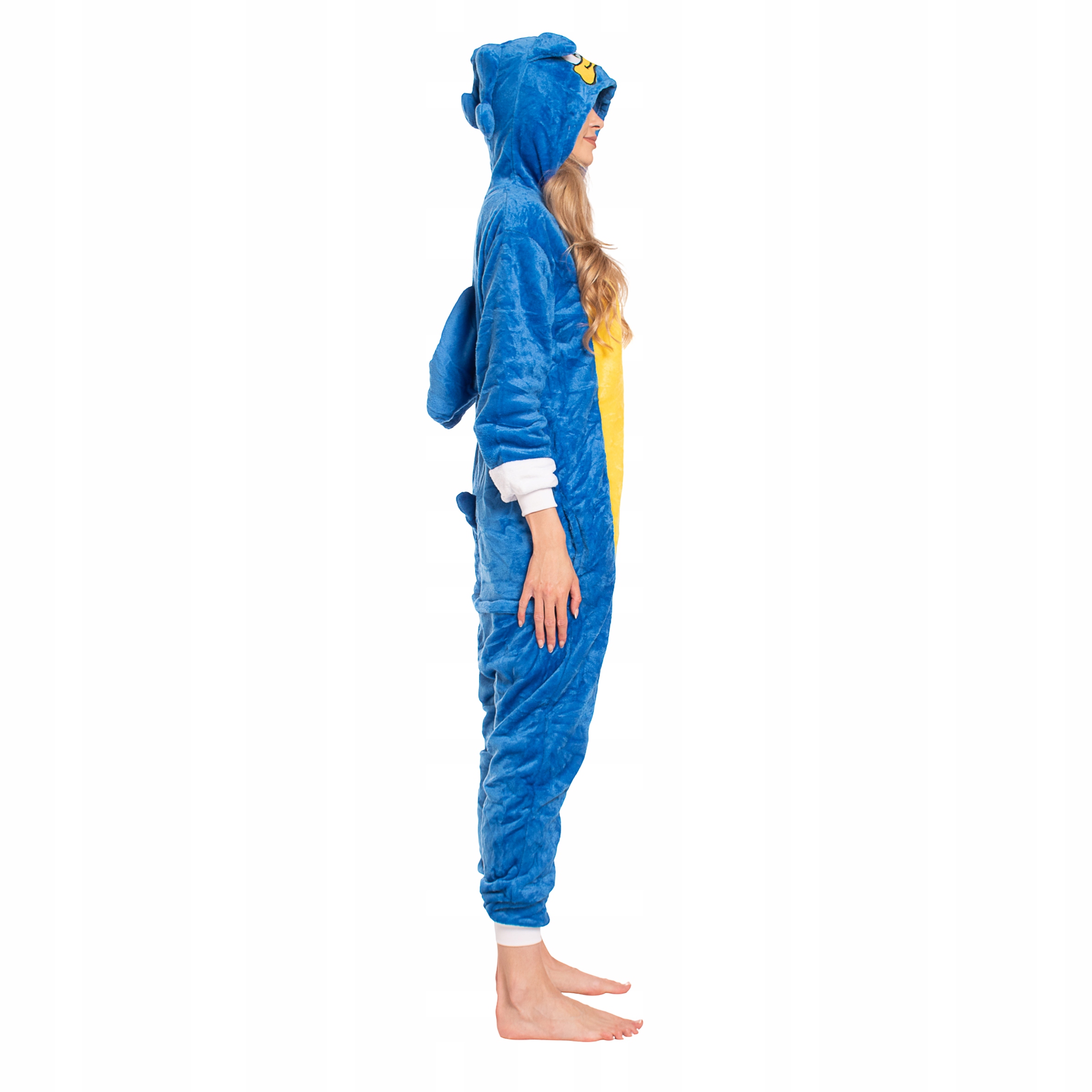Dámské pyžamo kombinéza Kigurumi Onesie kostým Sonic modrý 155-165 M