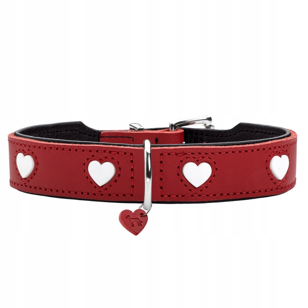 Obojek pro psa Hunter Love Červený S/m 38-44 cm