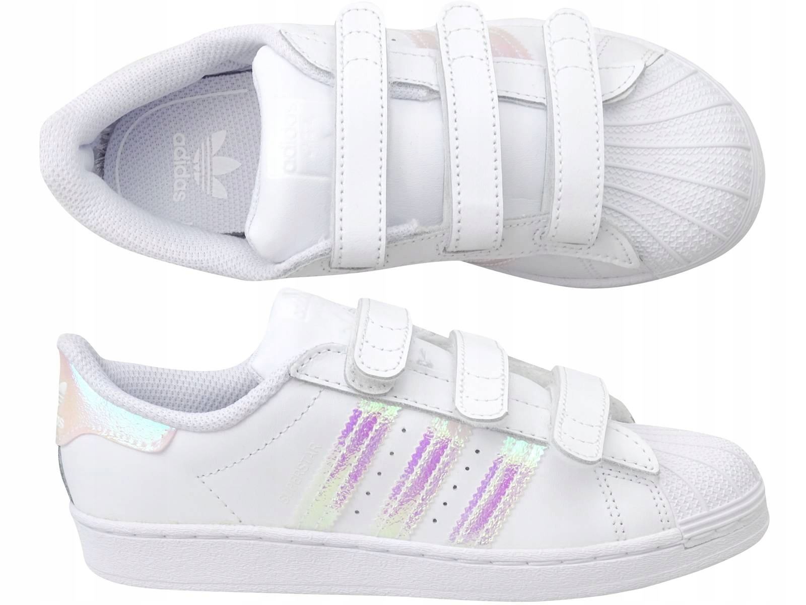 

Adidas Superstar FV3655 Dziecięce Rzepy Hologram