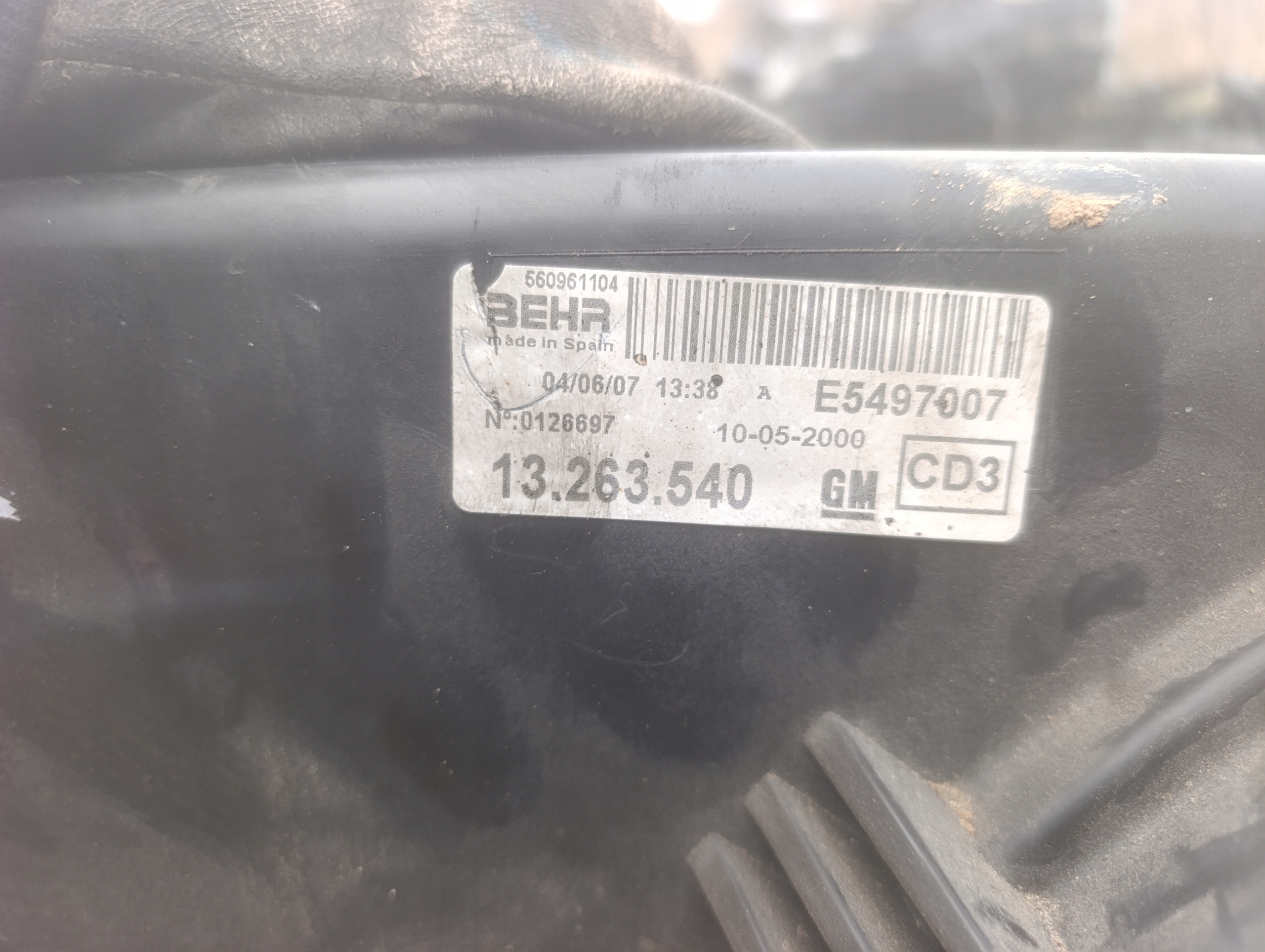 ventilátor vrtule chladiče OPEL CORSA D 1.2 13263540 55702186