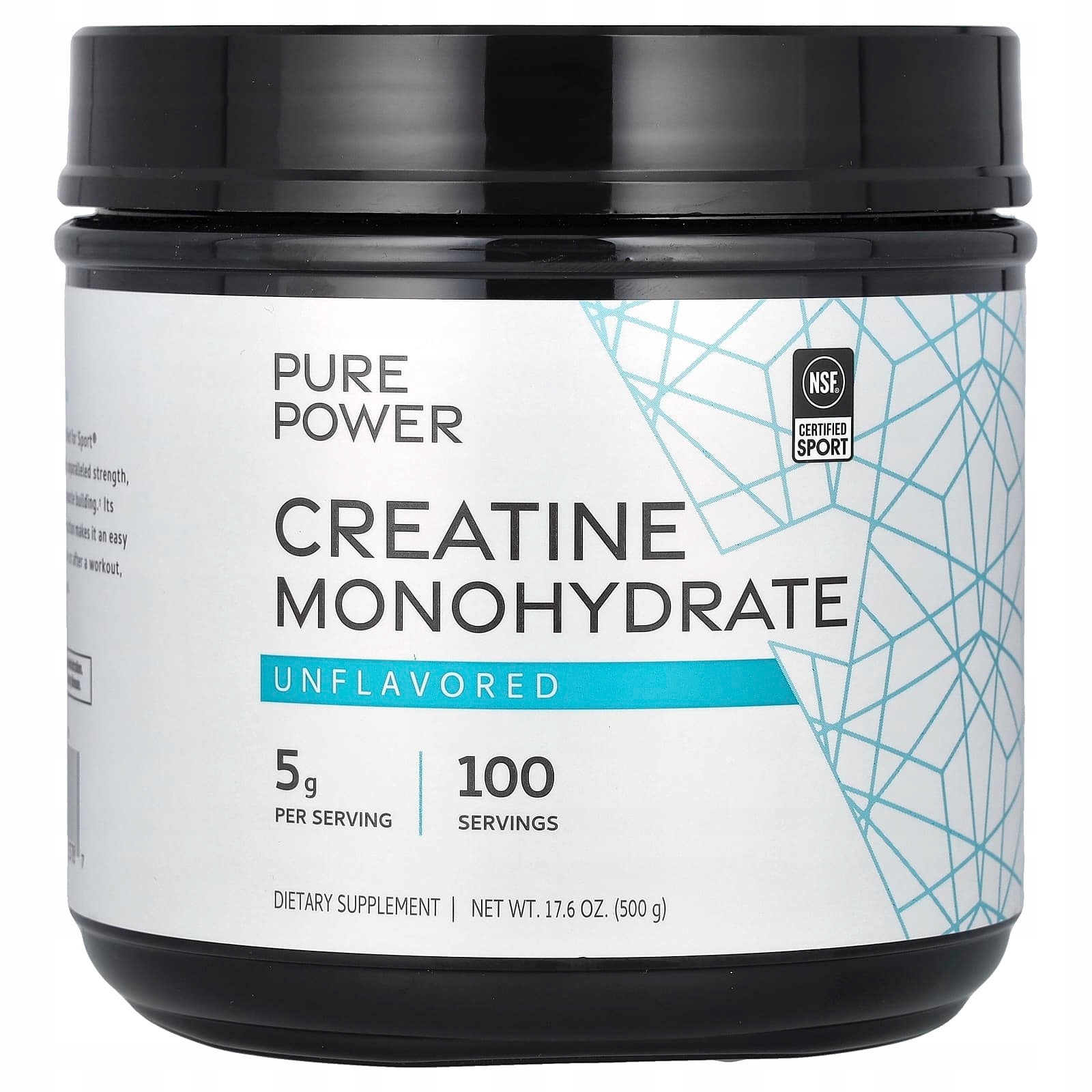 Dr. Mercola, Pure Power, monohydrát kreatinu, bez chuti, 500 g
