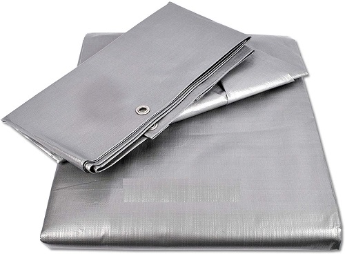

Plandeka 4X5M Srebrna Wzmacniana Wodoodporna 120G