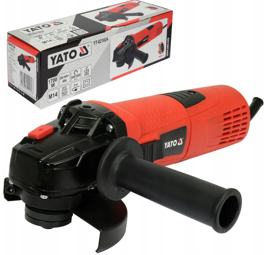 Yato Szlifierka Kątowa 125MM 1700W Z Regulacją Obrotów Diax Kątówka