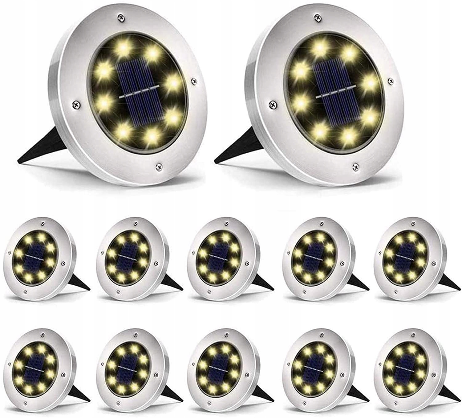 

Lampa Solarna Led Ogrodowa Solarne Lampki 12 szt