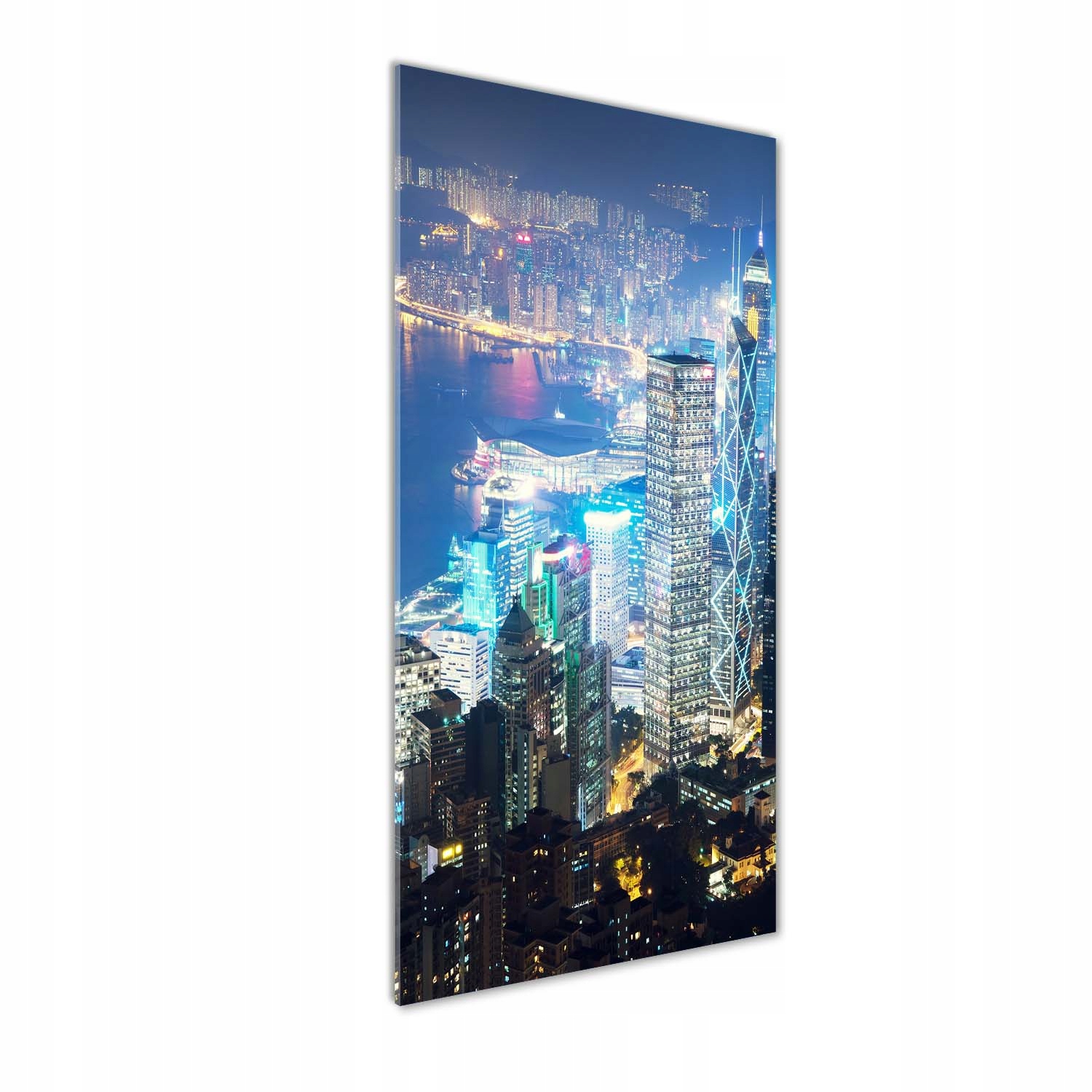 

Foto obraz akryl do salonu Hong kong nocą 50x125cm