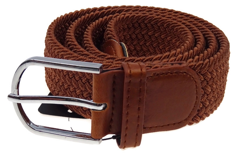 

Pasek pleciony gumowy do spodni brąz Nowe Kolory