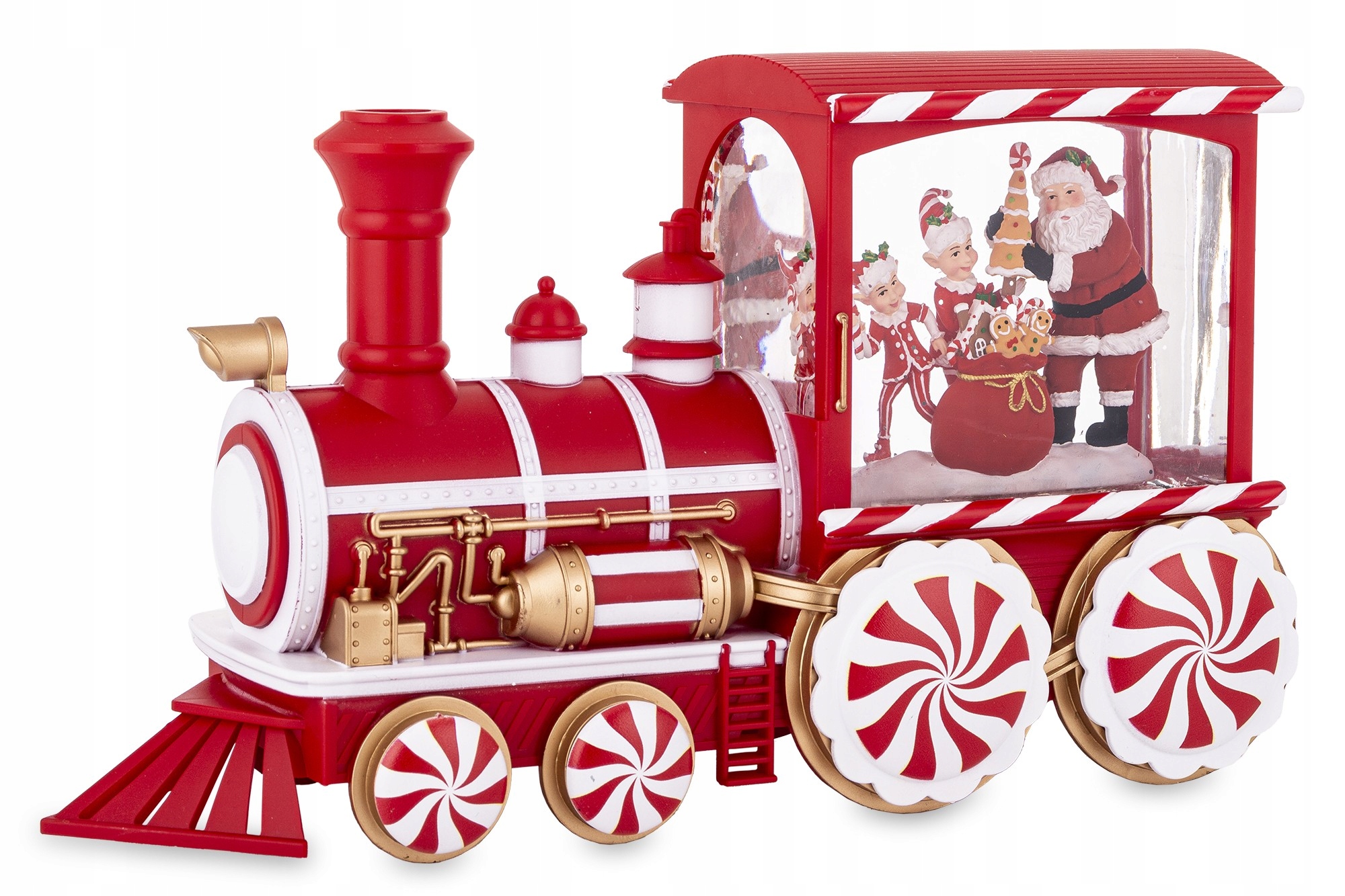 Vianočná Dekorácia Led lokomotíva s hracou skrinkou Vianoce ozdoba