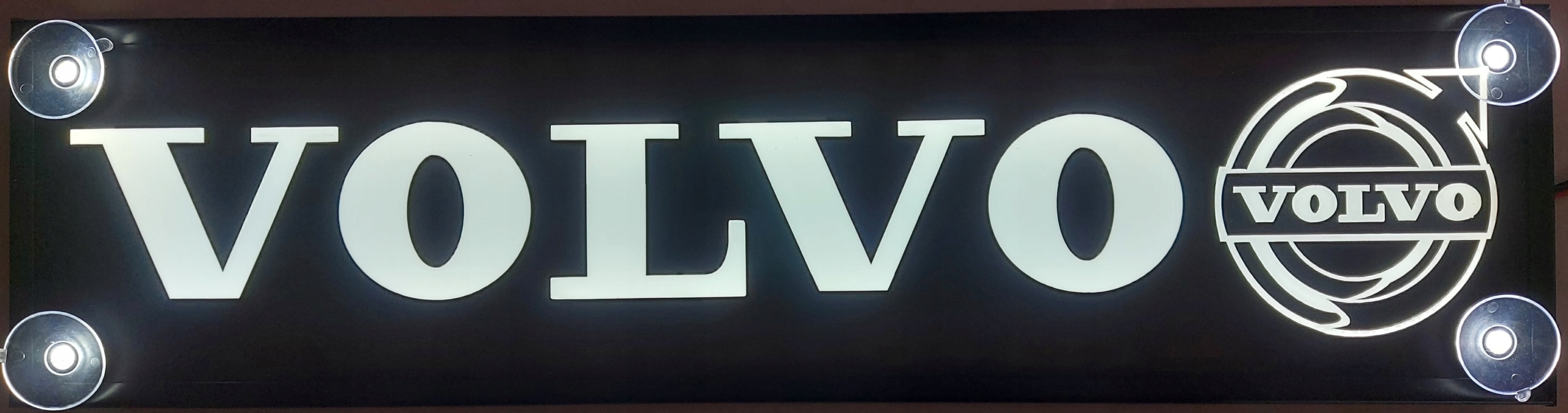 TABLICZKA NAPIS PODSWIETLANY LED 24 V TIR VOLVO