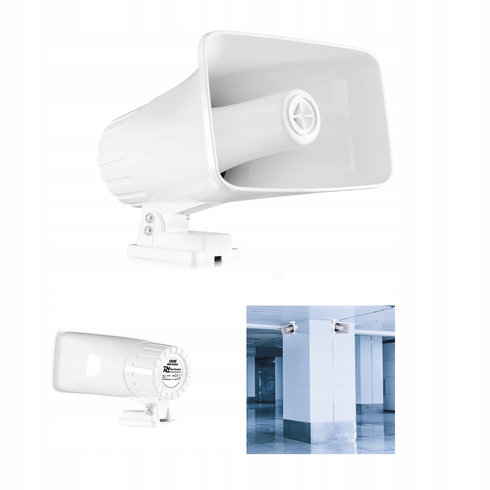 Głośnik tubowy zewnętrzny tuba 8 Ohm 30W biały Pd