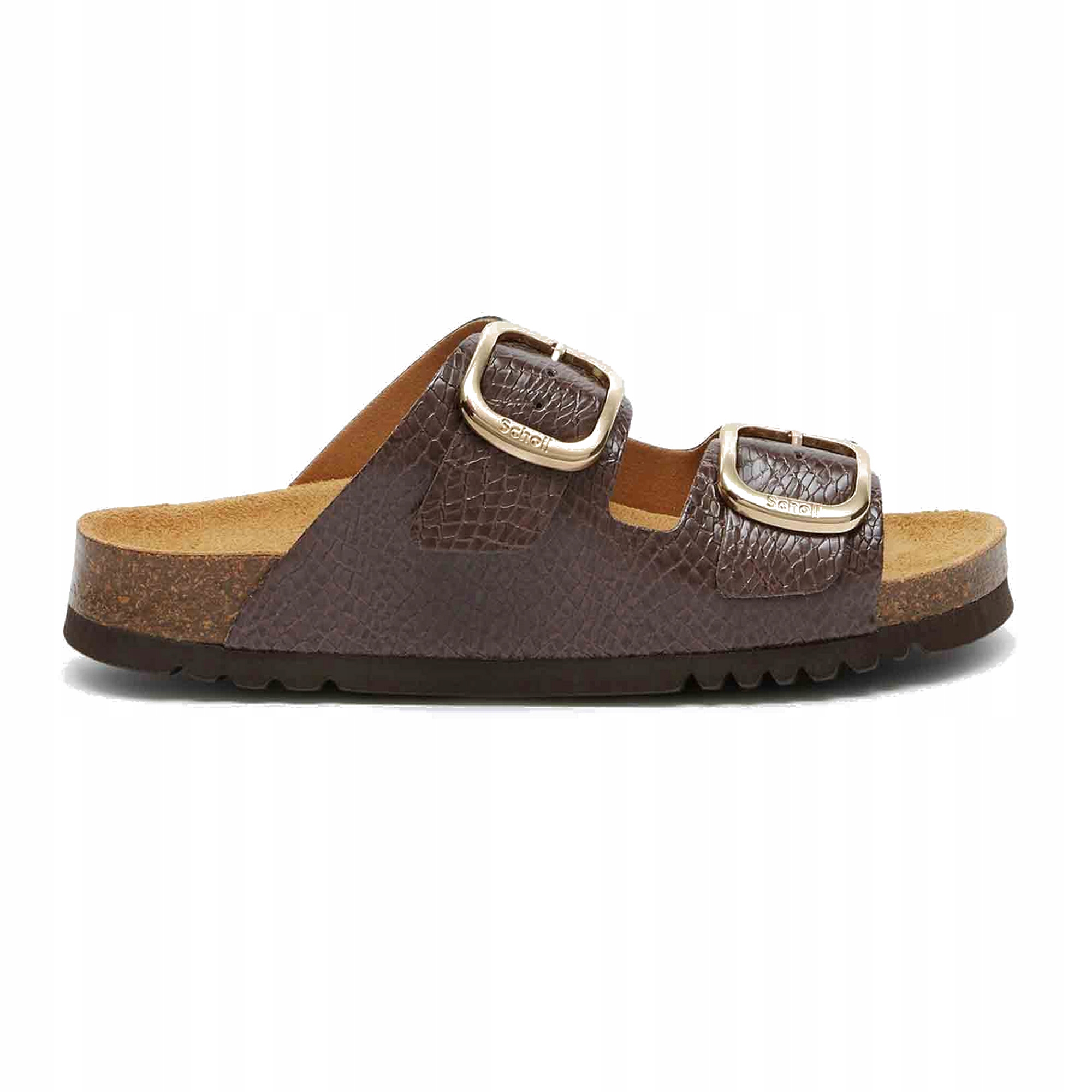 Klapki damskie Scholl Noelle Syntetic Reptile brown 37 Eu
