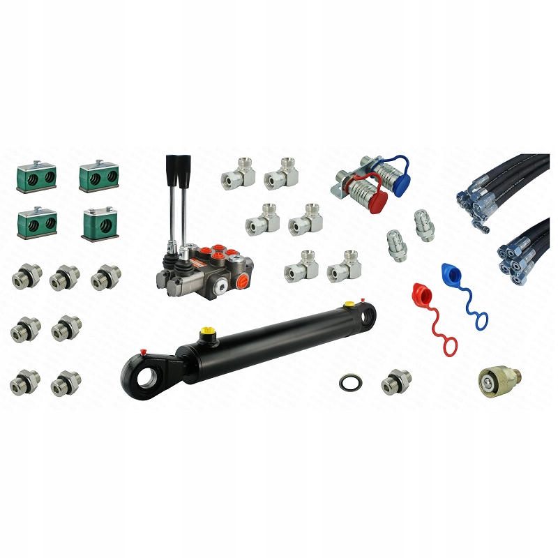 Kompletní hydraulika pro nakladač Tur C-360, rozdělovač válec