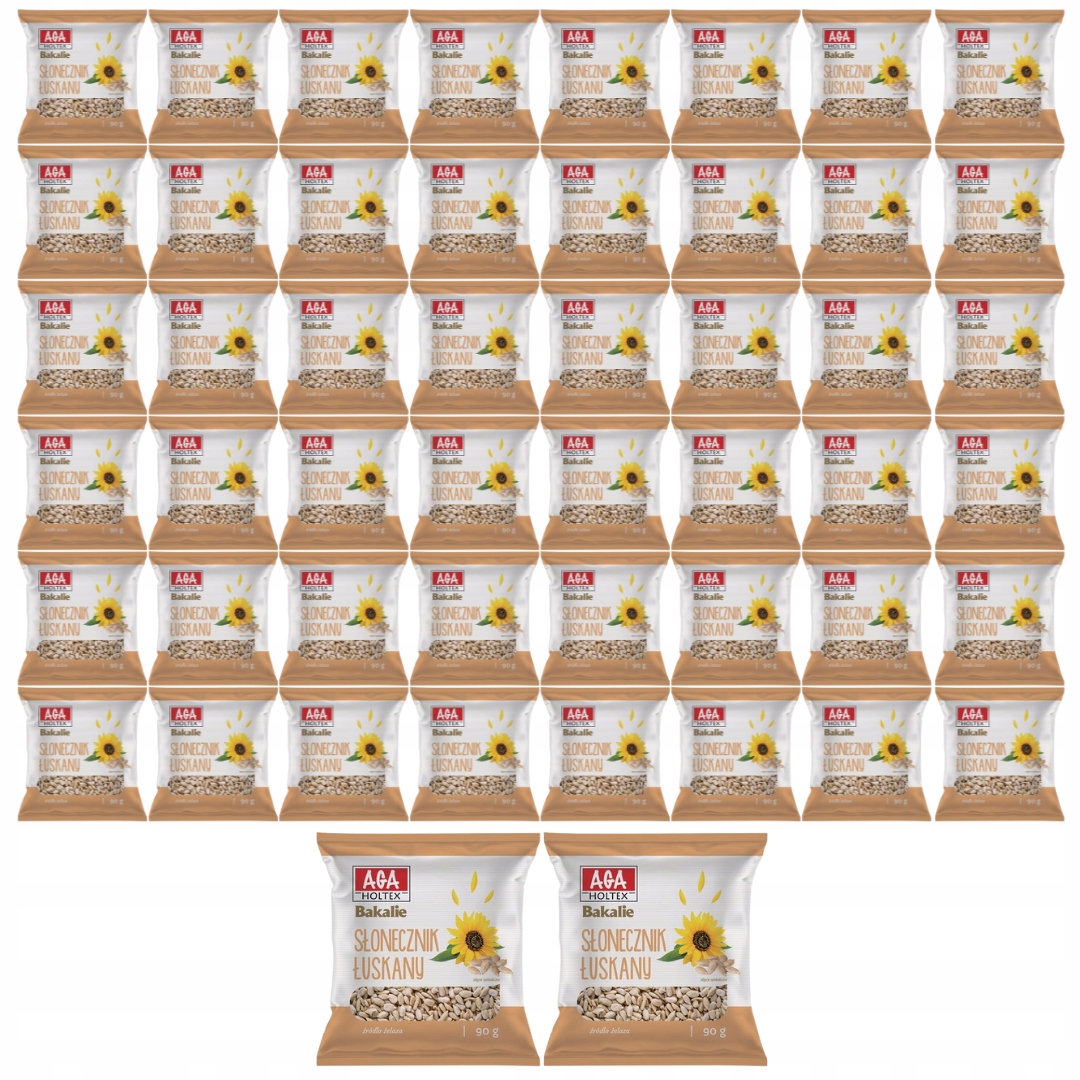 Levně Aga Holtex Slunečnicová semínka loupaná 90g sušené ovoce x 50 kusů