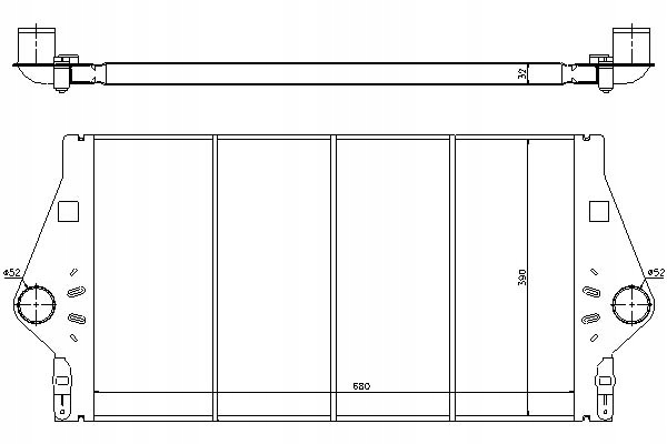INTERCOOLER RENAULT ESPACE IV LAGUNA II VEL SATIS Producent części Nissens