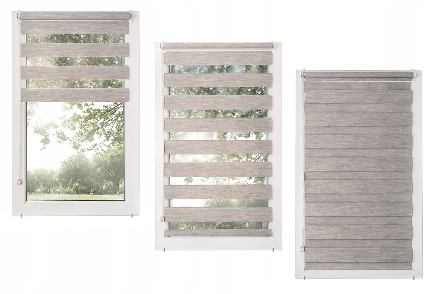 Roleta DZIEŃ NOC Rolety wewnętrzne okienne z napinaczem na wymiar 65x150 Kod producenta DN-79