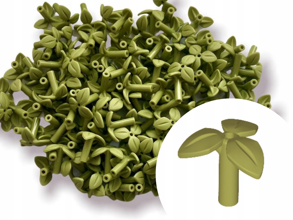 

Lego 37695 Liść Roślina Kwiatek Olive Green 25 szt
