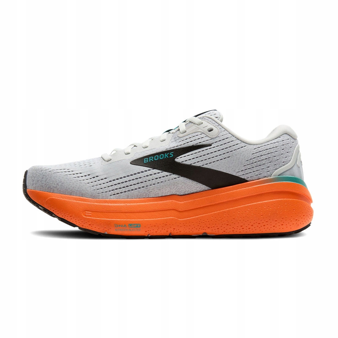 Męskie buty do biegania Brooks Ghost Max 2 Oyster Mushroom/Orange/Teal