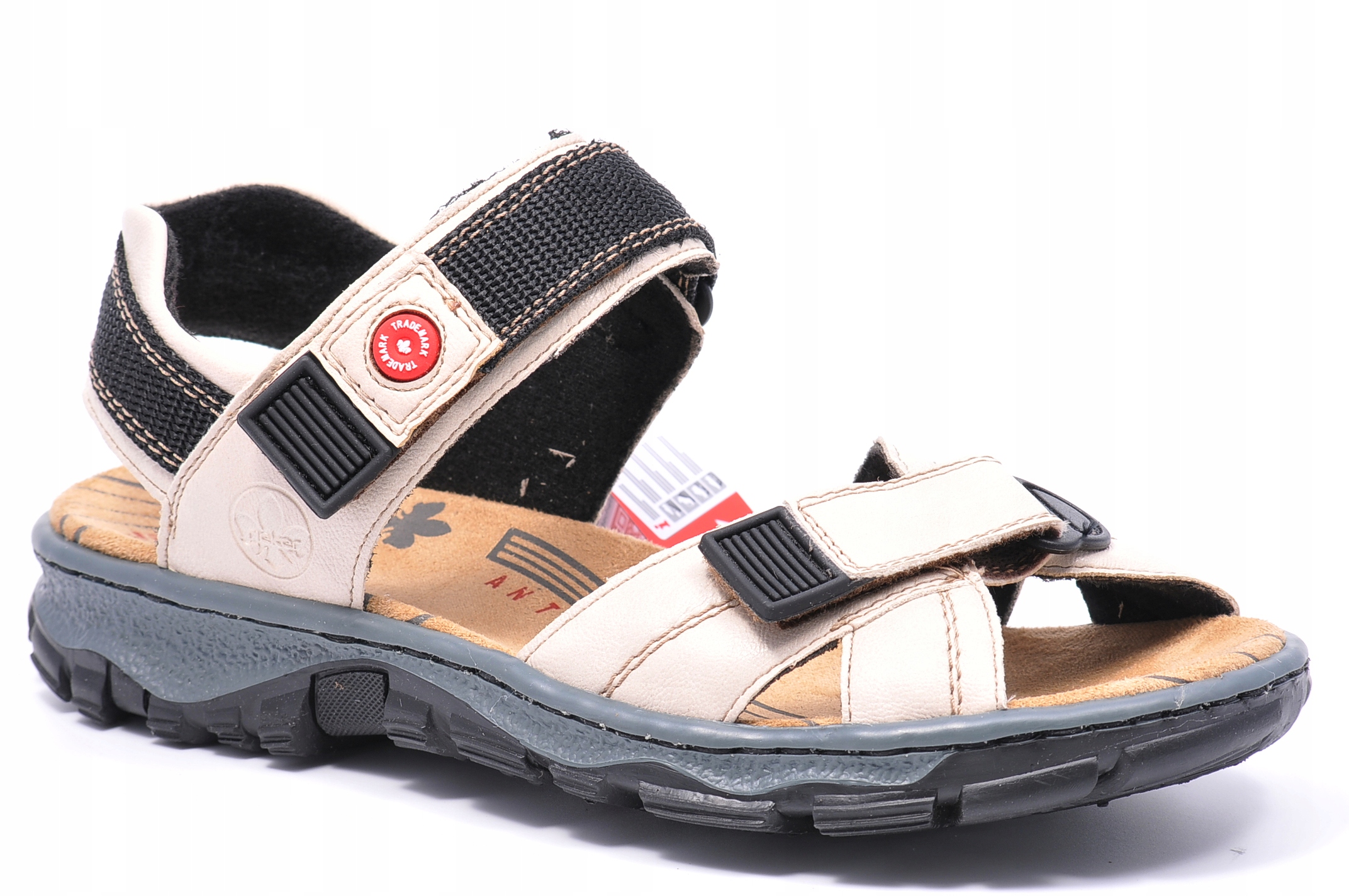 Sandály Rieker 68851-80 béžové, Velikost 39