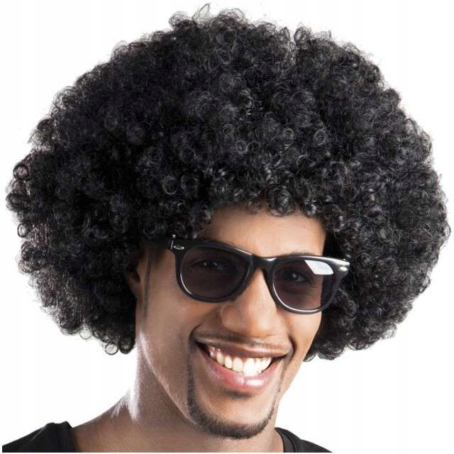 PERUKA AFRO włosy DISCO czarna LATA 70 latino