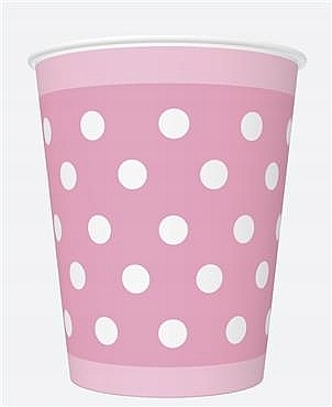 

Kubki Papierowe Różowe 250ml 8 sztuk Jednorazowe