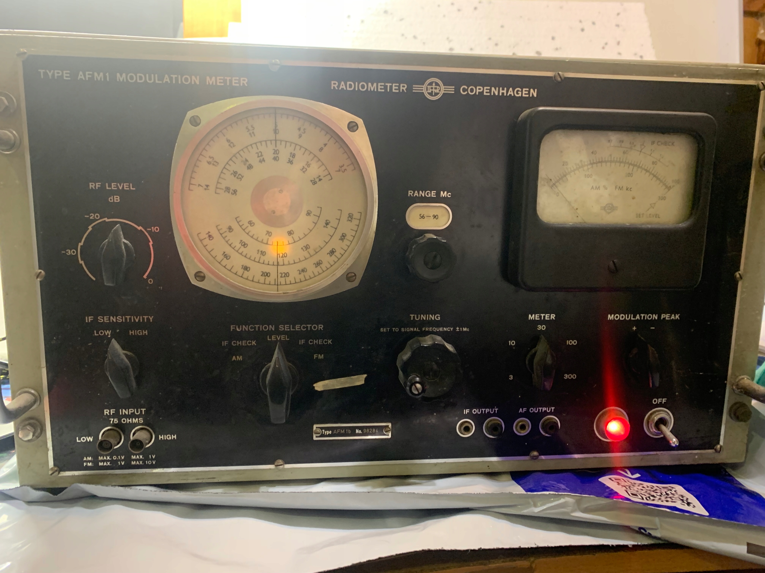 TYPE AFM1 MODULATION METER RADIOMETER COPENHAGEN