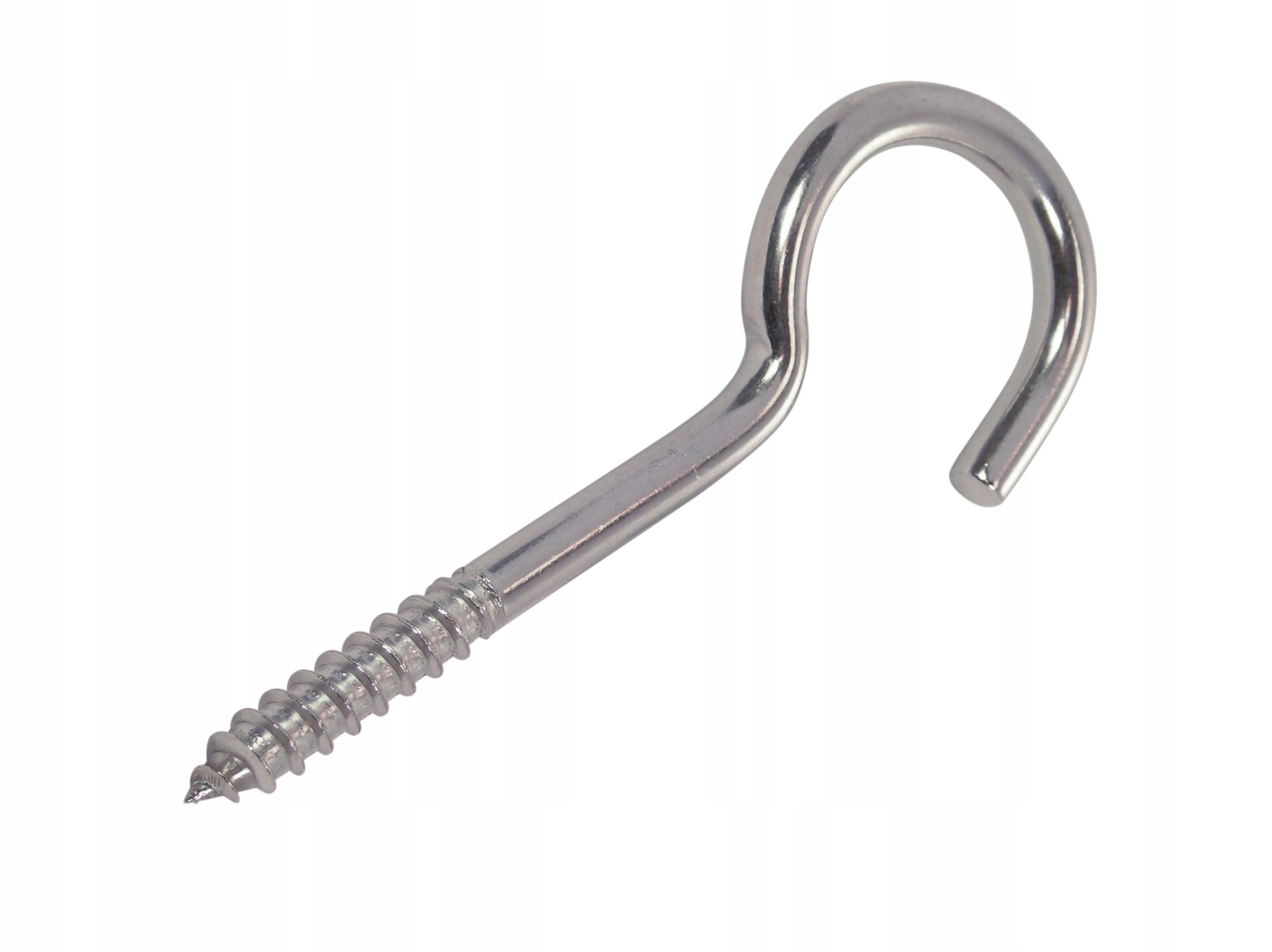 100 x Nerezové vruty do dřeva ohnuté s hákem V4 3,3x60 mm