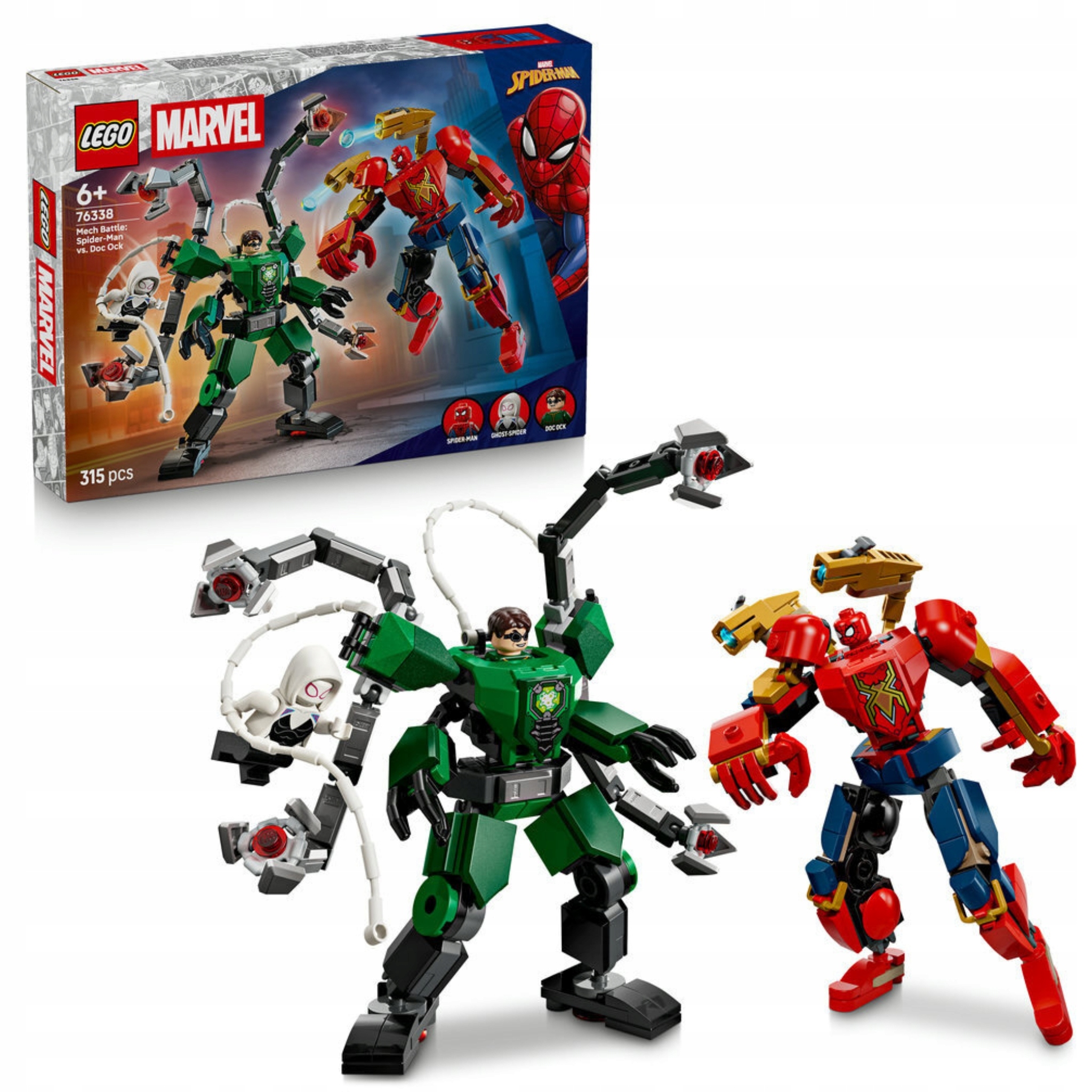 stavebnice Lego Marvel 76338 Bitva mechů: Spider-Man versus Doc Ock Sada 6+