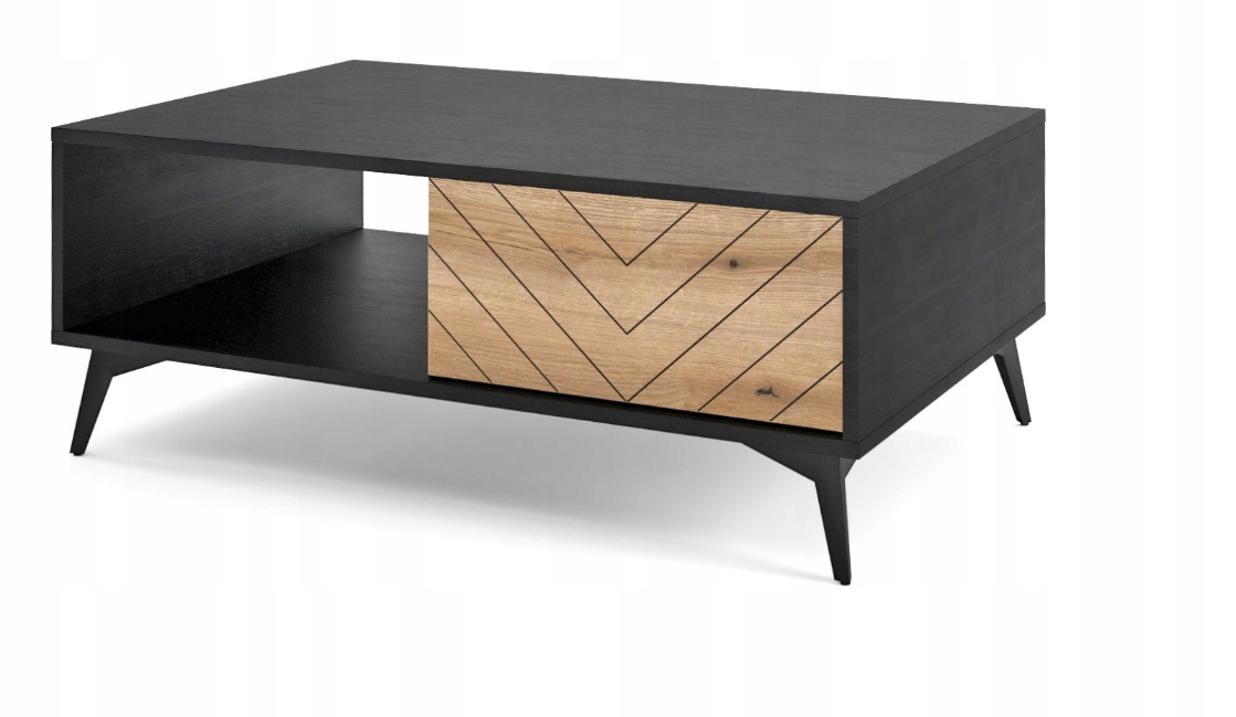 

Piaski Diamond Ława 104x68x40 cm dąb evoke/czarny