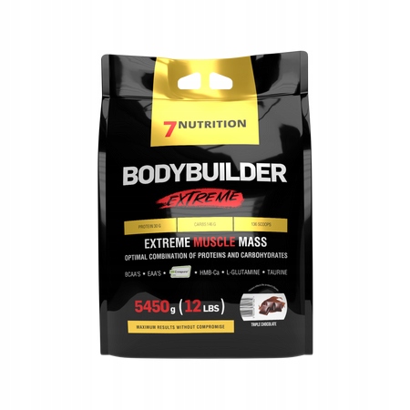 7NUTRITION Bodybuilder Extreme 5450 G Gainer Protein Sacharidy Wpc Hmotnost Hmb