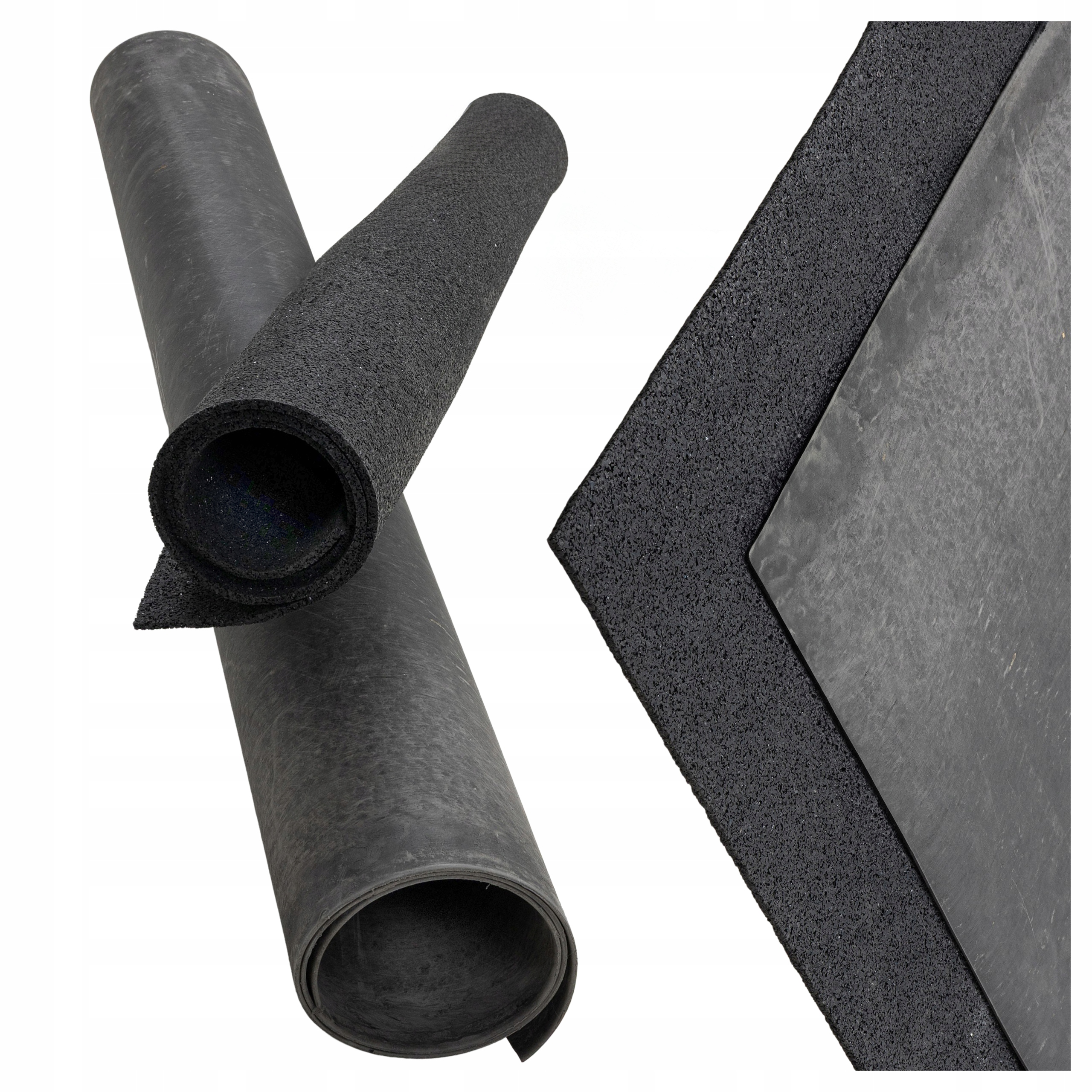 Gumové tlumení podlahy v bloku 8 mm, izolace, zvuková bariéra od souseda