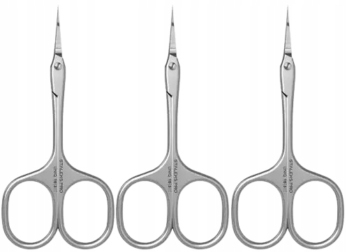 3 kusy Profesionální nůžky na kůži Ballerina Uniq 10 Type 3 Staleks